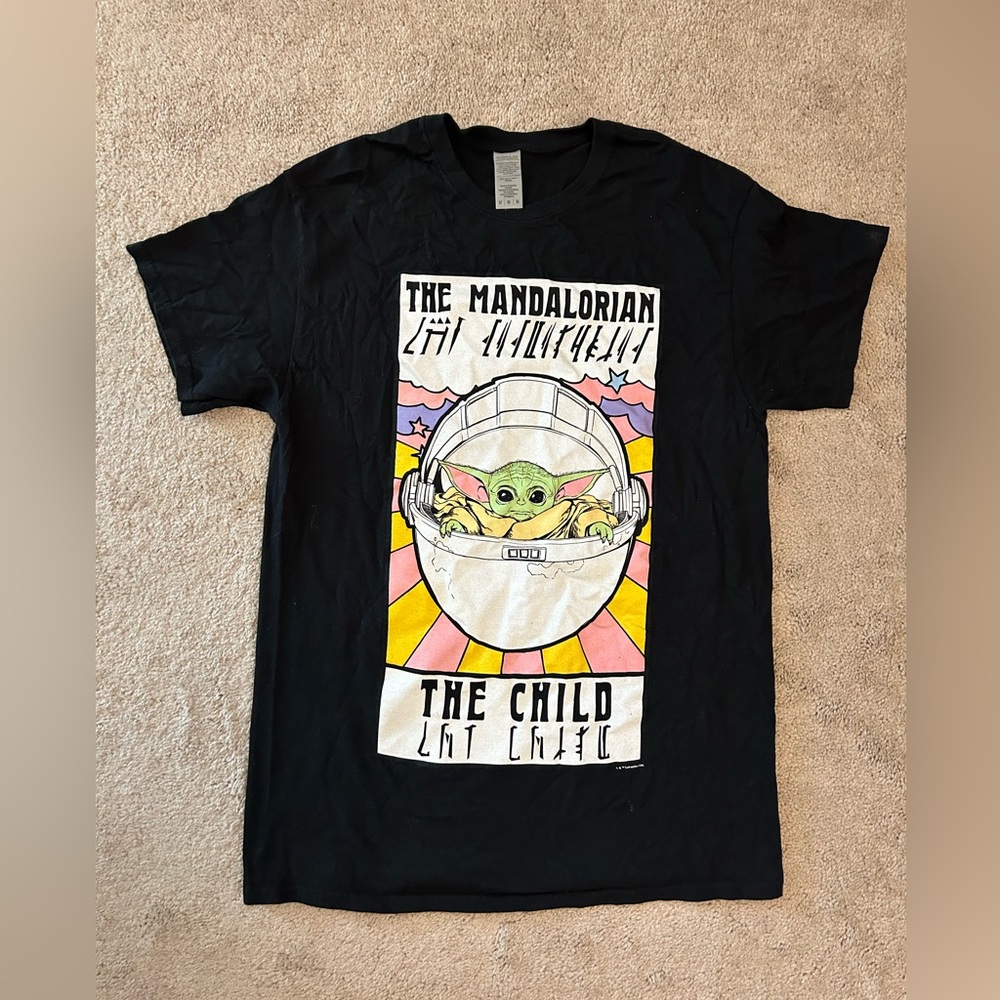Mens The Mandalorian The Child Grogu T Shirt